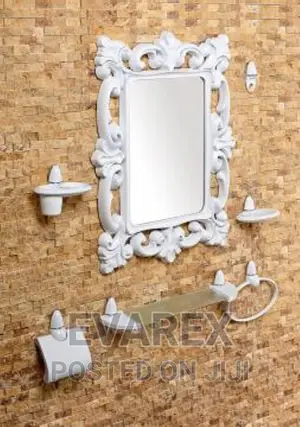 Turkey Square Design Mirror With Bathroom Accessories