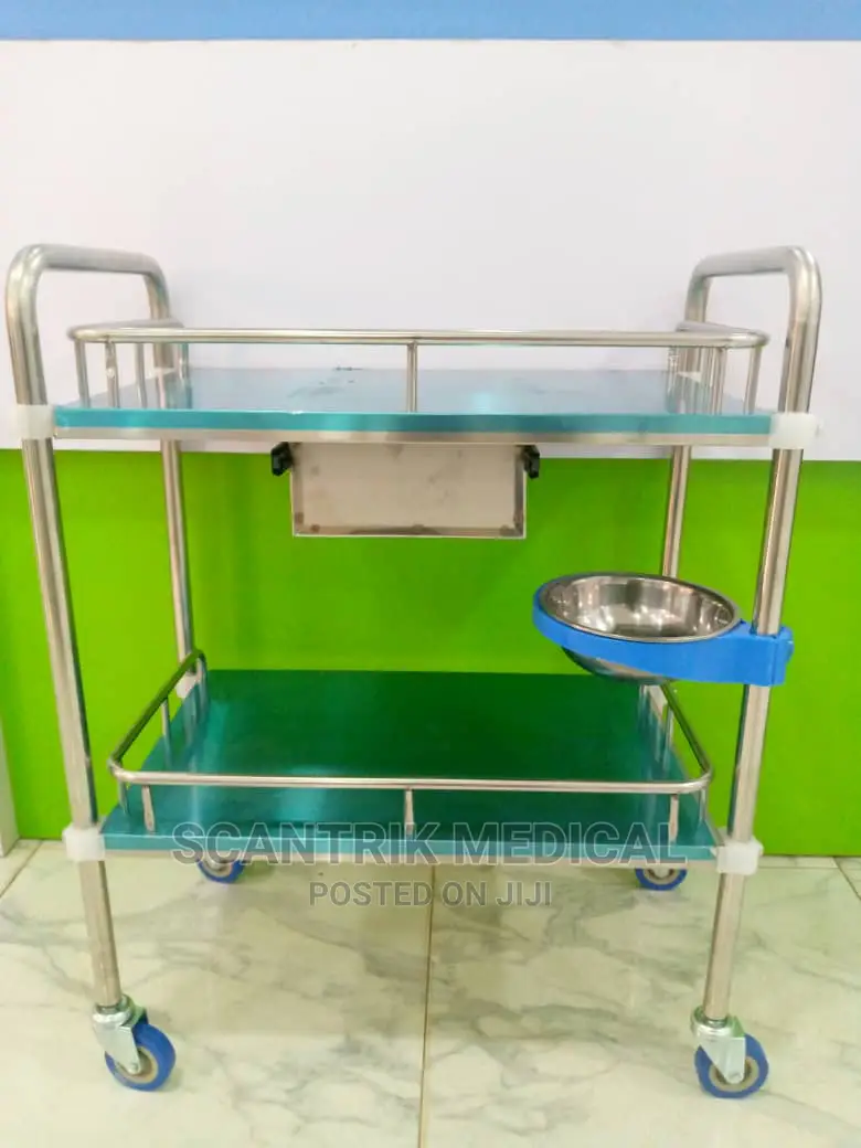 Hospital Cart Emergency Stainless Steel