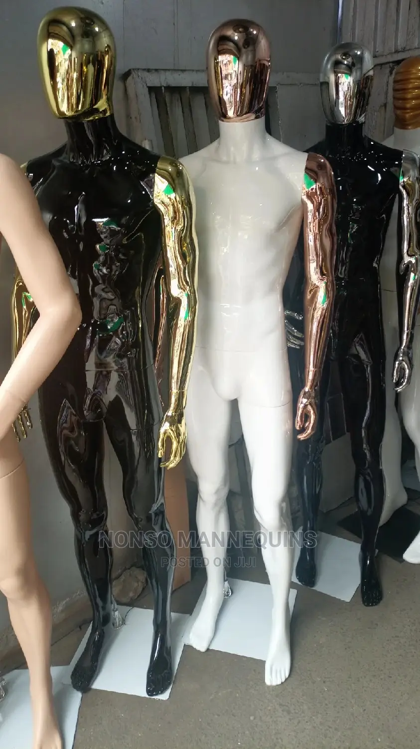 Fancy Male Chrome Full Body Male Mannequins