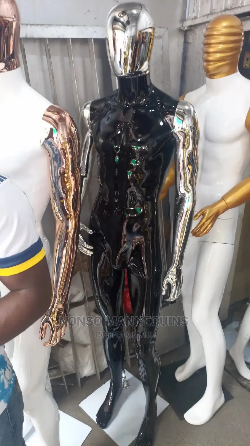 Fancy Male Chrome Full Body Male Mannequins