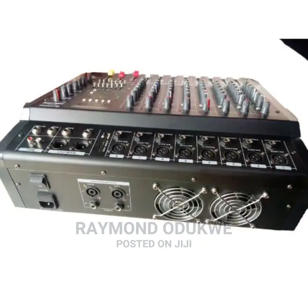Professional 8 Channels Powered Mixer With Usb