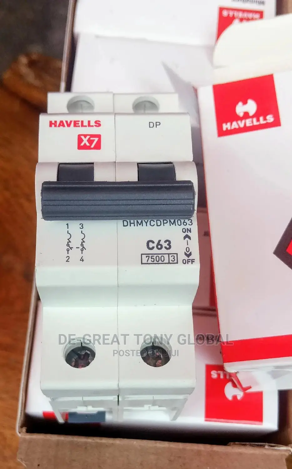 63amps 2pole Havells MCB