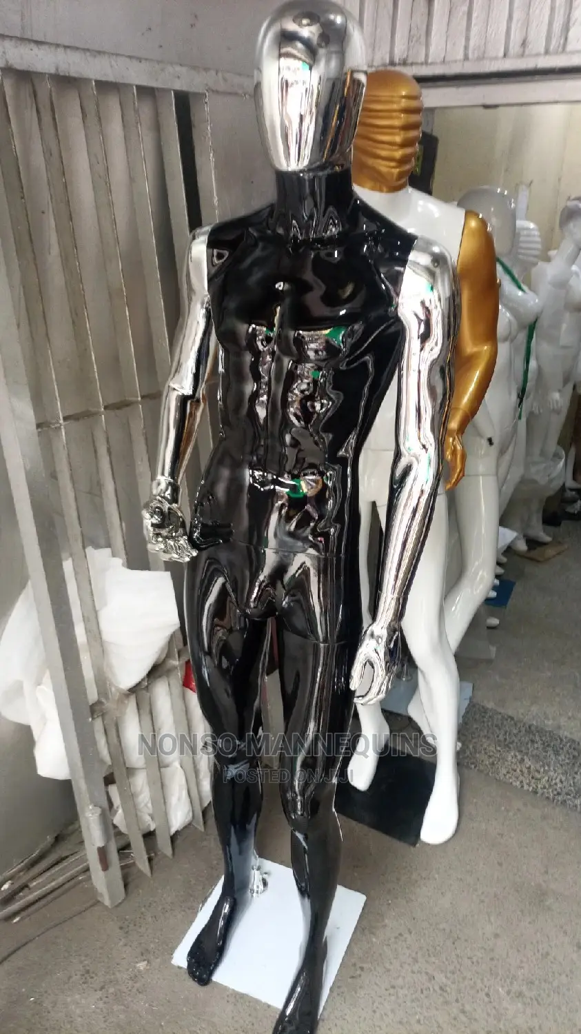 Luxury White And Gold/Black And Silver Male Mannequins