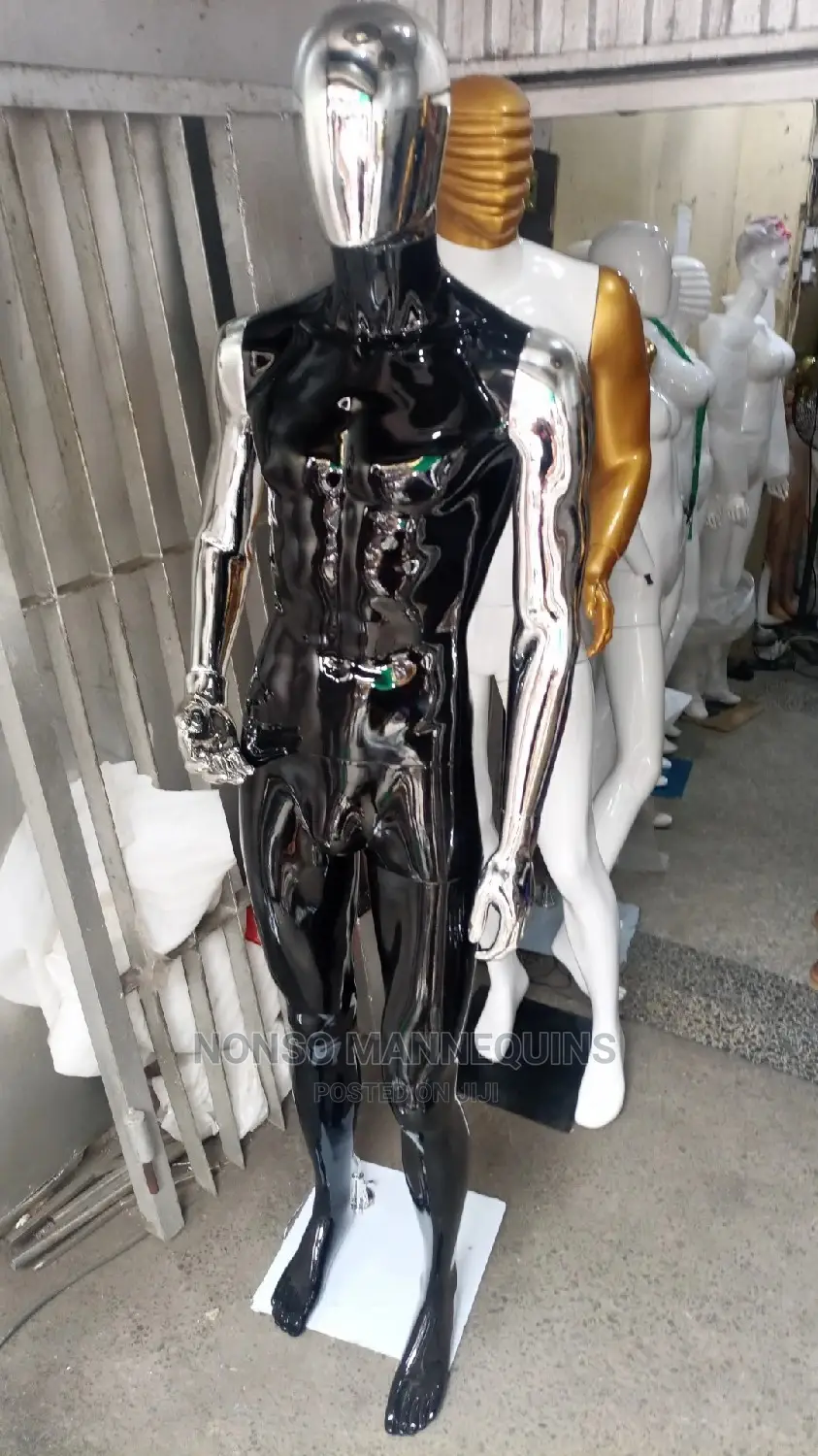 Luxury White And Gold/Black And Silver Male Mannequins
