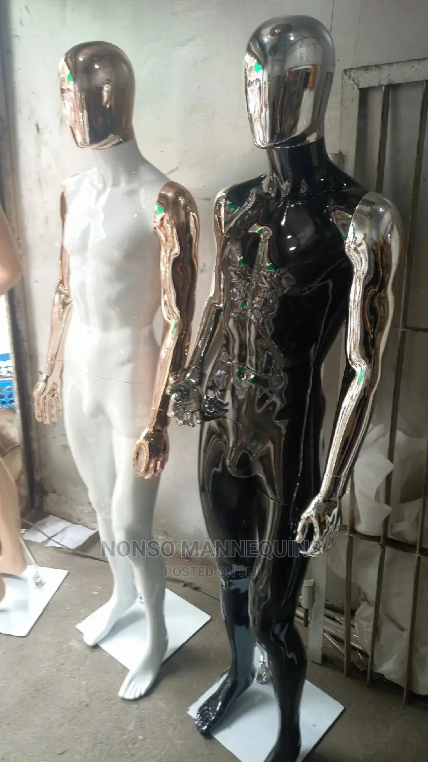 Luxury White And Gold/Black And Silver Male Mannequins
