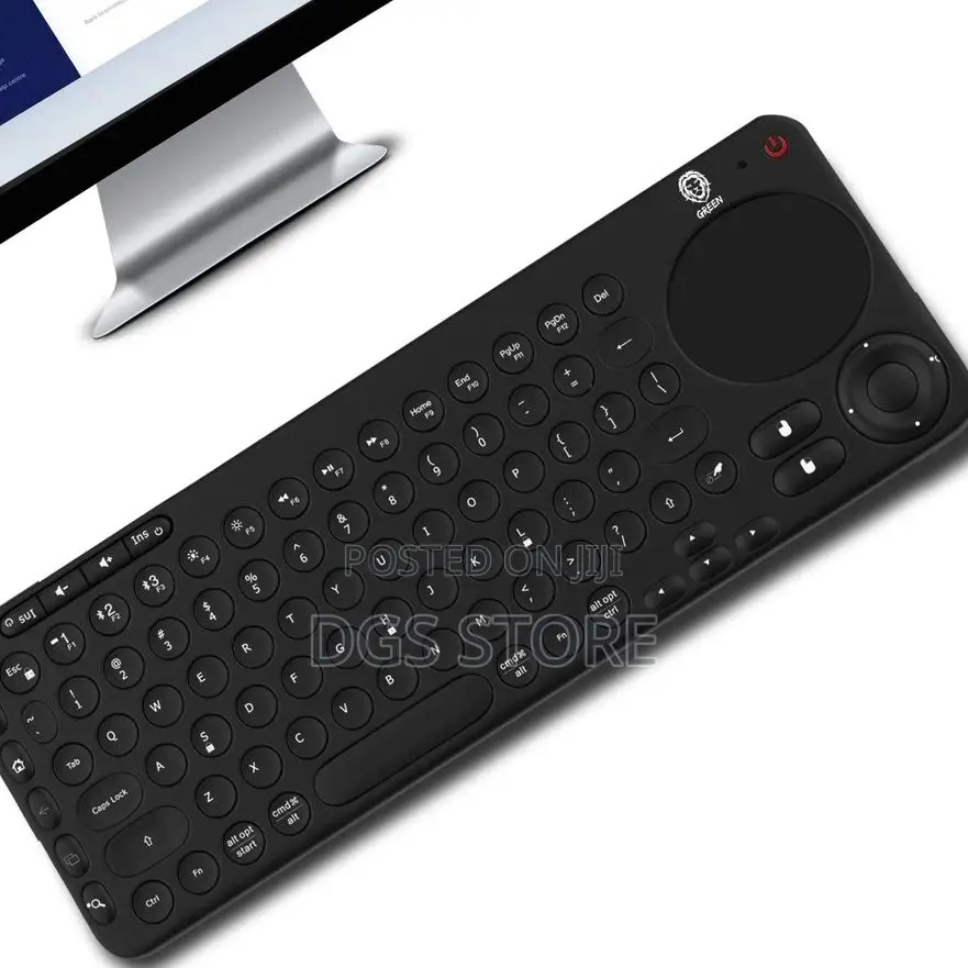 Green Dual Mode Portable Wireless Keyboard With Touchpad