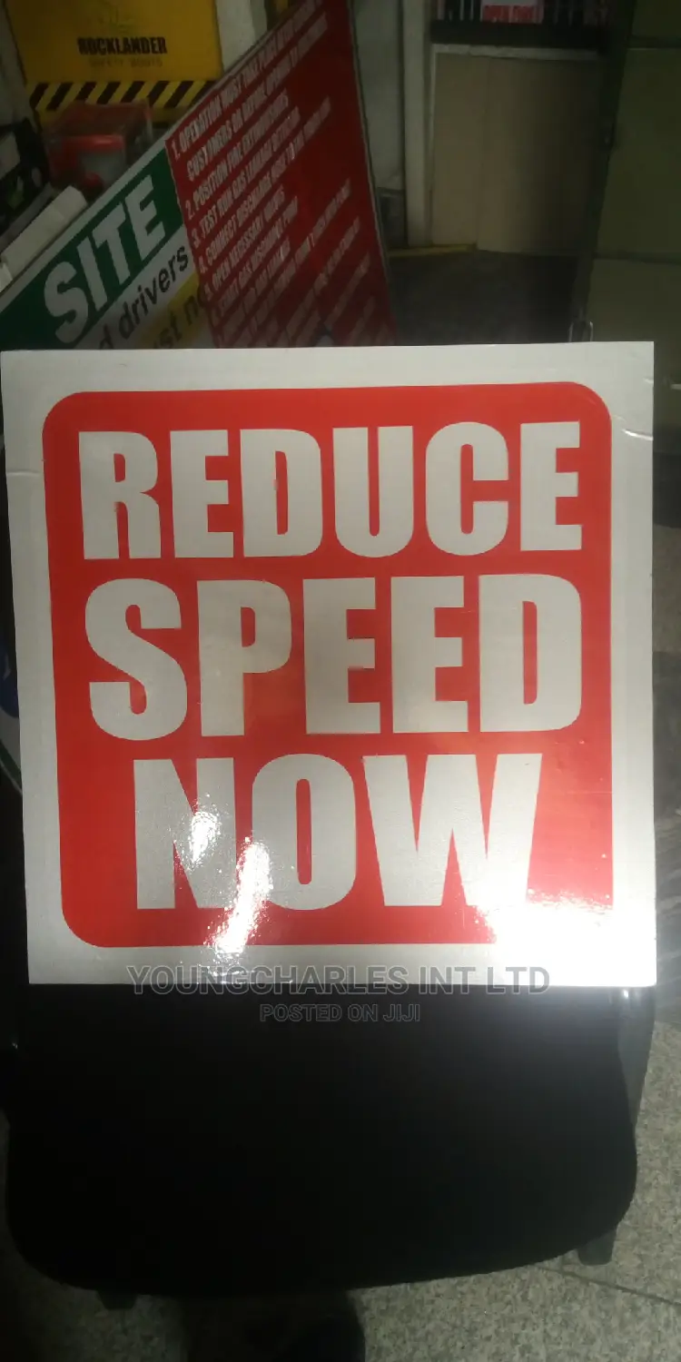 Reflective Speed Signage.