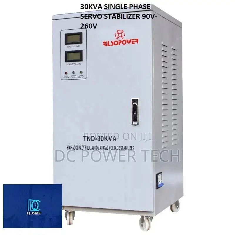 30kva Single Phase Servo Stabilizer 90v-260v