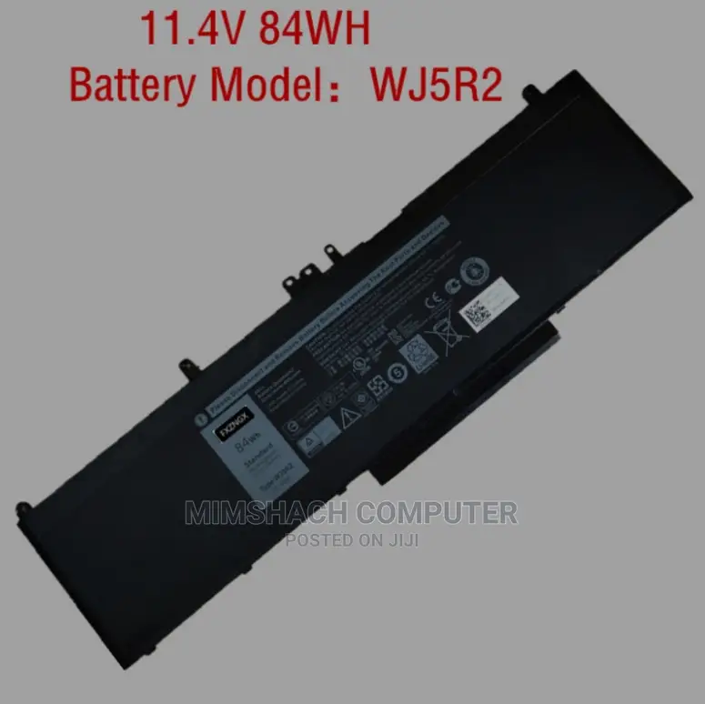 Dell Latitude 5570 Precision 3510 M3510 Battery (WJ5R2)