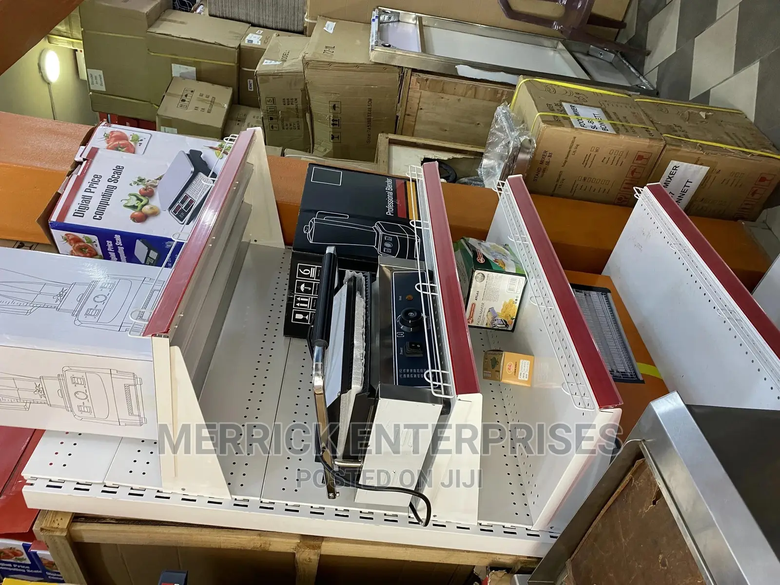 New Red and White Single Shelves