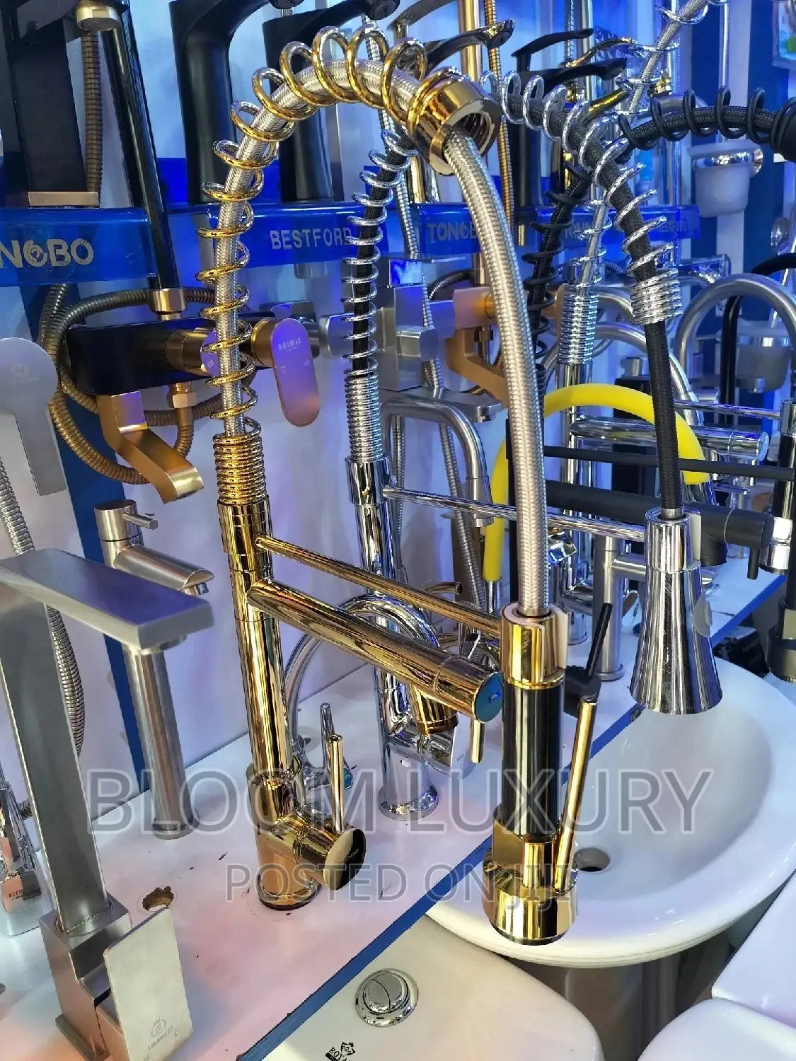 Gold Spray Kitchen Faucet