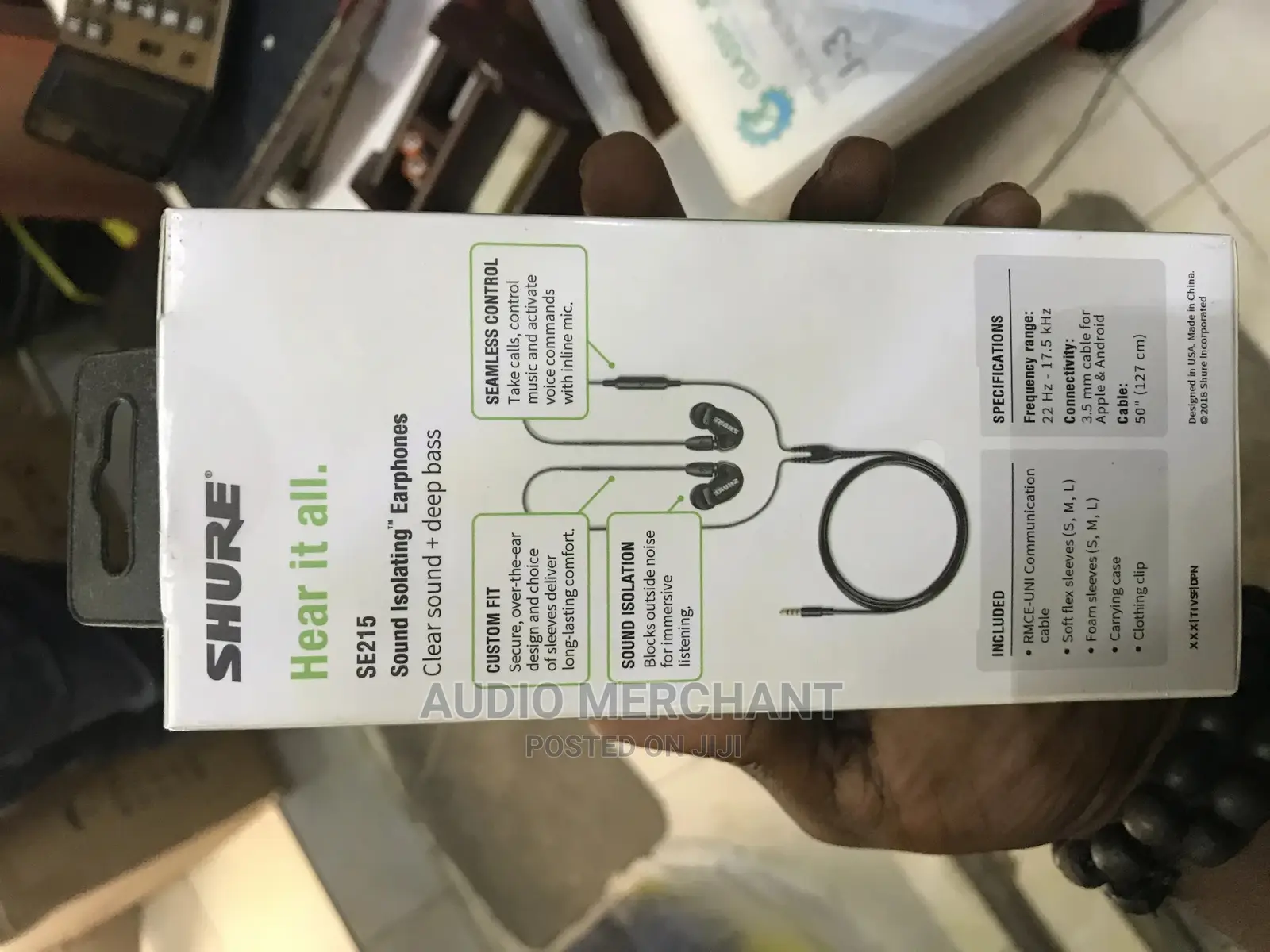 Shure in Ear Monitor SE215 Headphone
