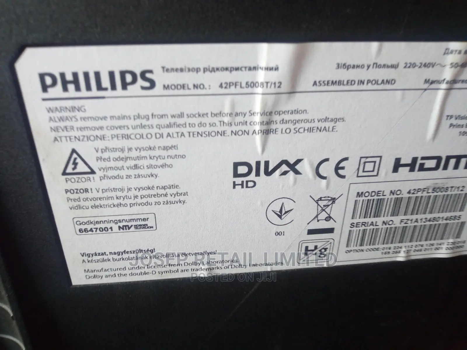 42 Inches Philips Smart Tv Europe With Netflix, Youtube App