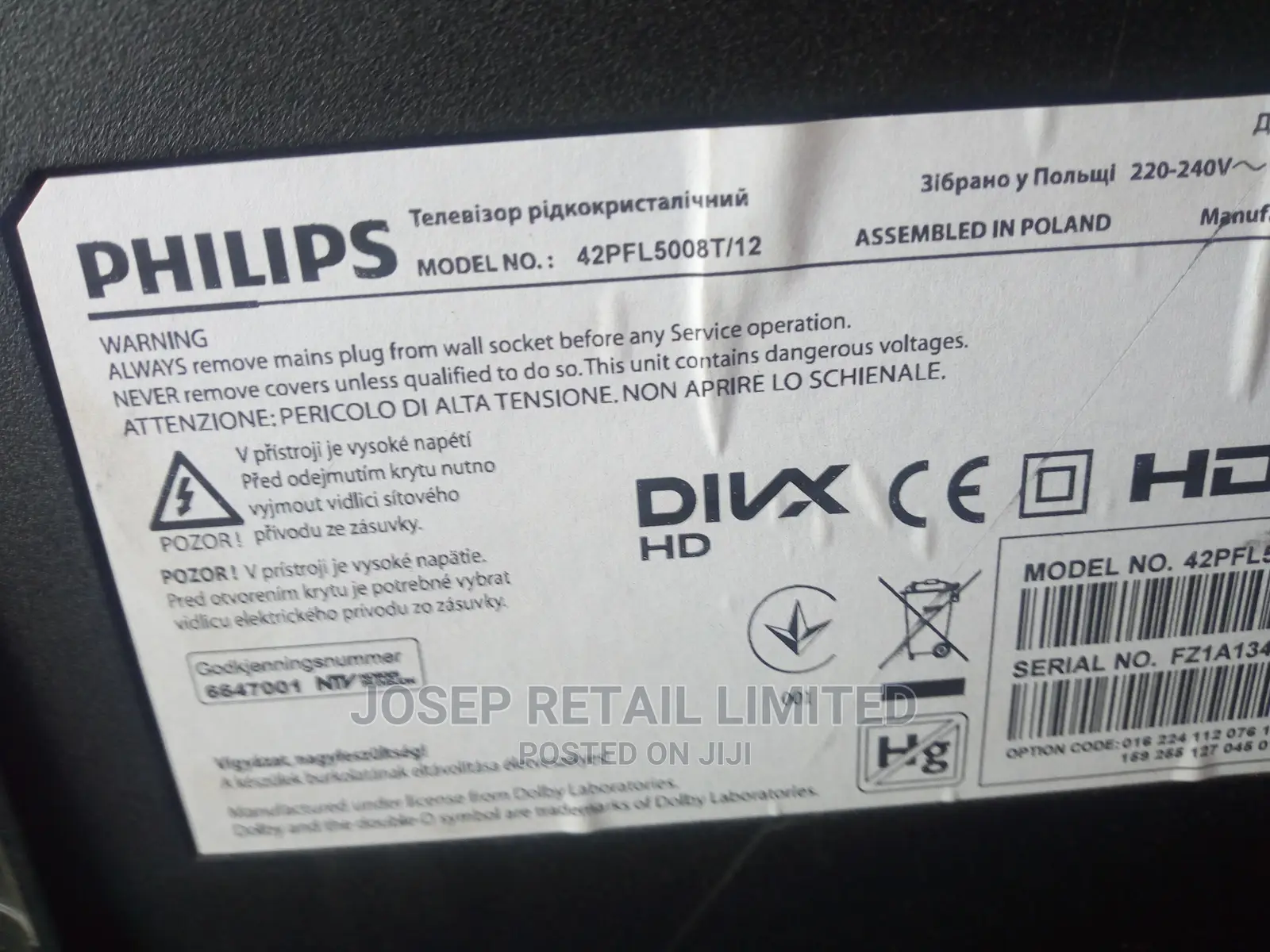 42 Inches Philips Smart Tv Europe With Netflix, Youtube App