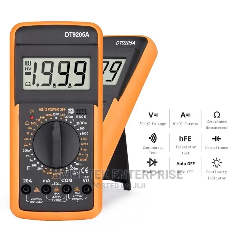 Multimeter Digital Measurement Voltage Current Resistance