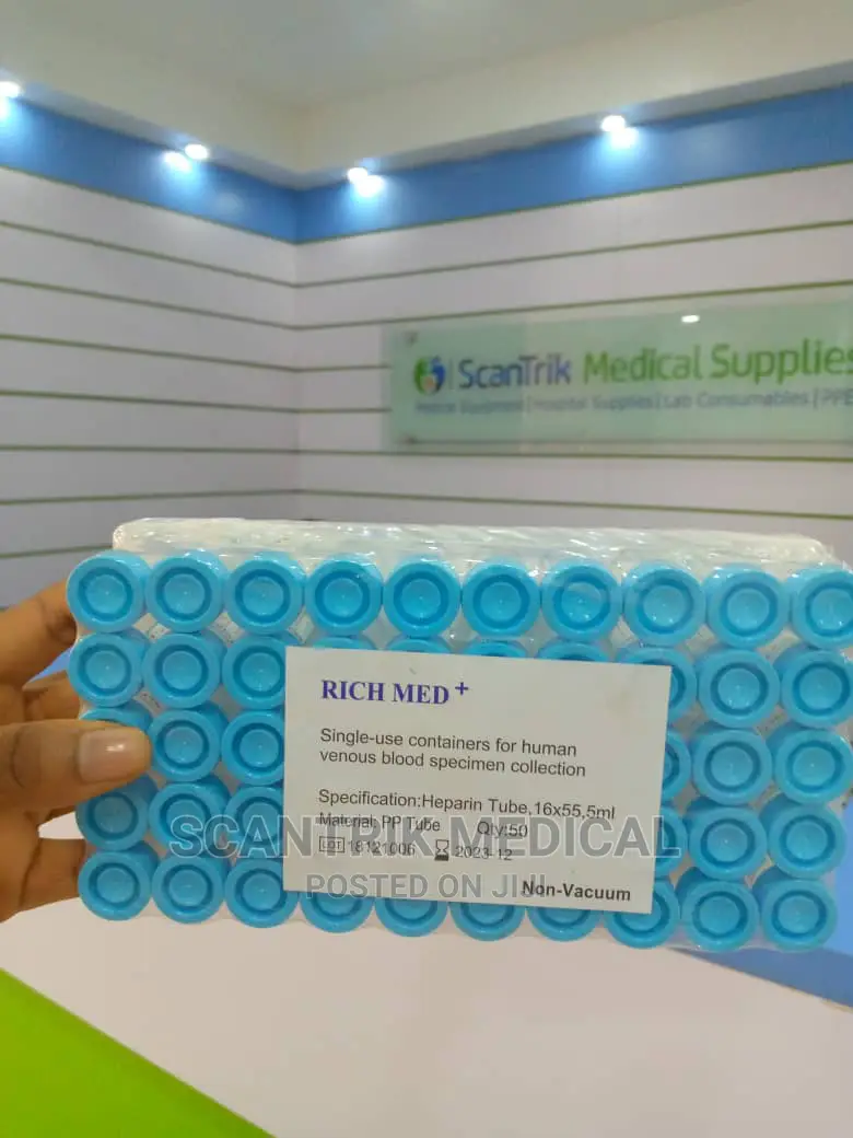 Blue Heparin Tube Blood Test