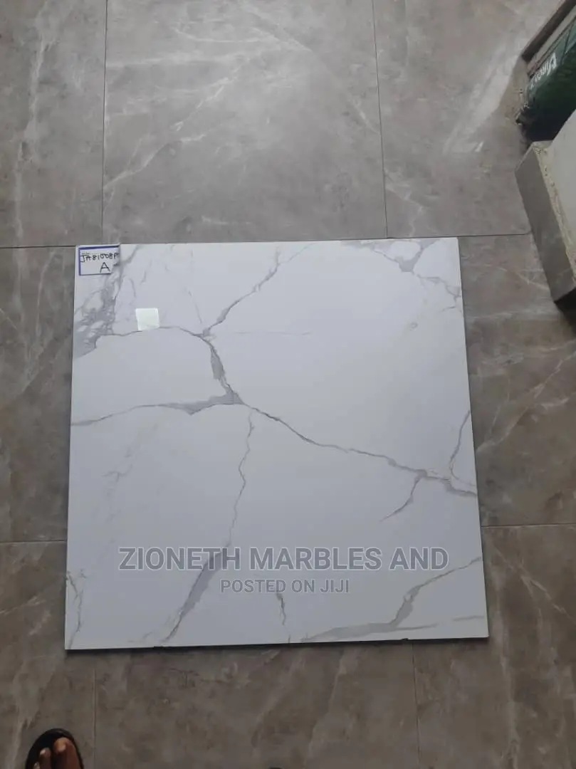 China Exotic 80x80 White Carara Super Polished Floor Tiles