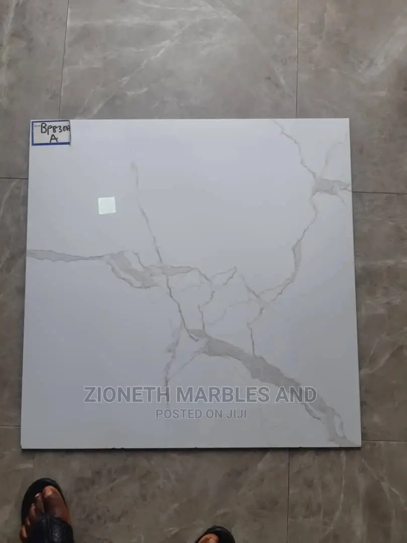 China Exotic 80x80 White Carara Super Polished Floor Tiles