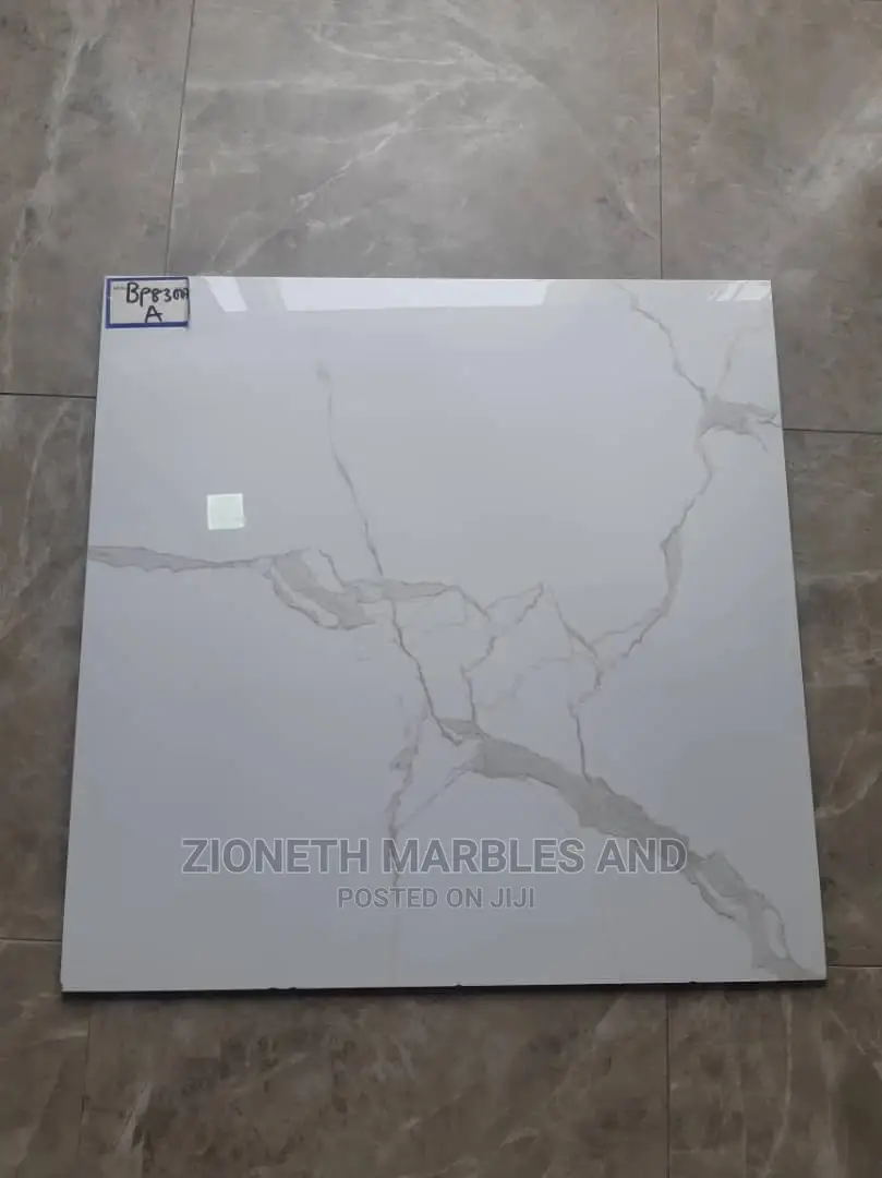 China Exotic 80x80 White Carara Super Polished Floor Tiles