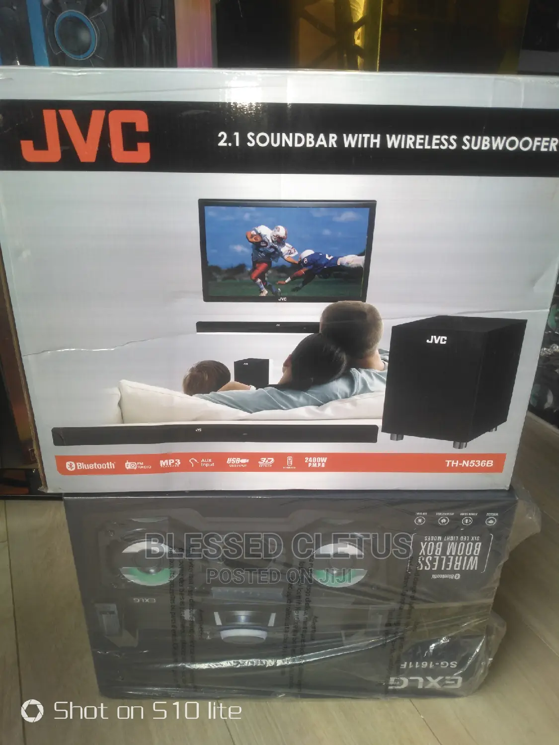 JVC 2.1CH Sound Bar With Wireless Subwoofer