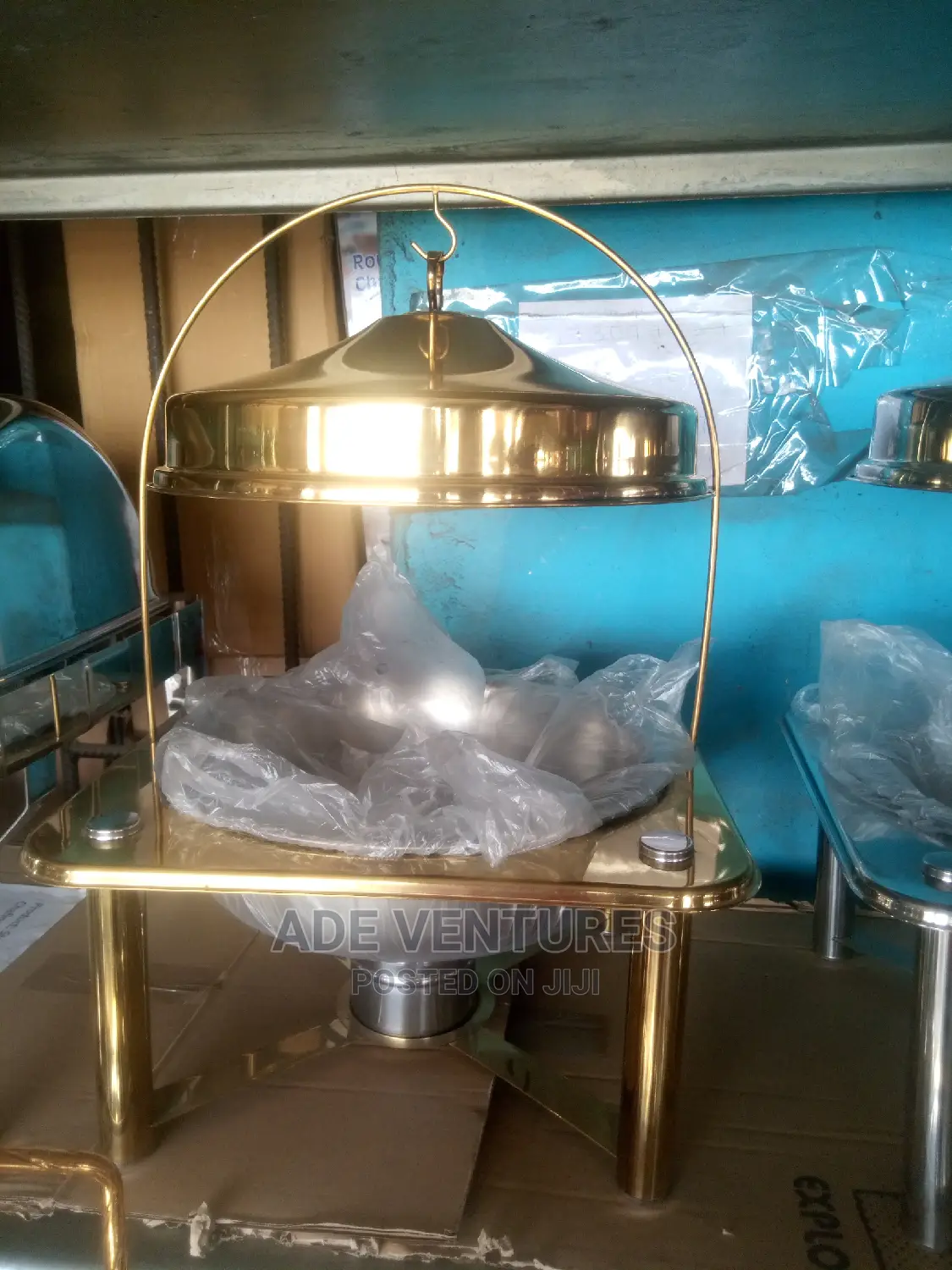 Gold Chafing Dish.