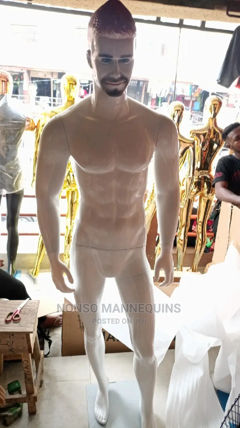 Beckham White Fibre Male Display Mannequin