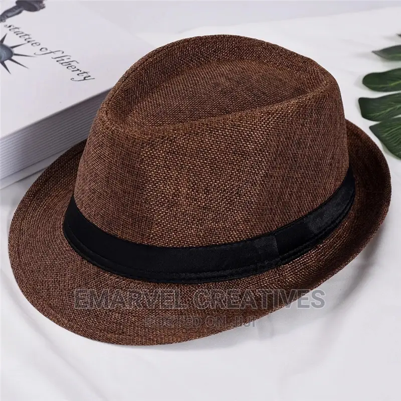 Straw Fedora Hat for Classical Men