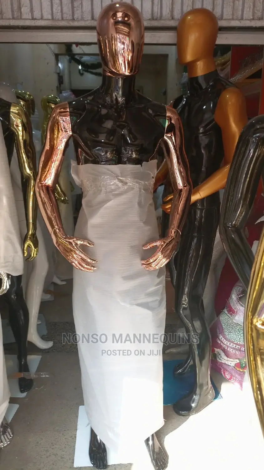 Black and Bronze Male Mannequin