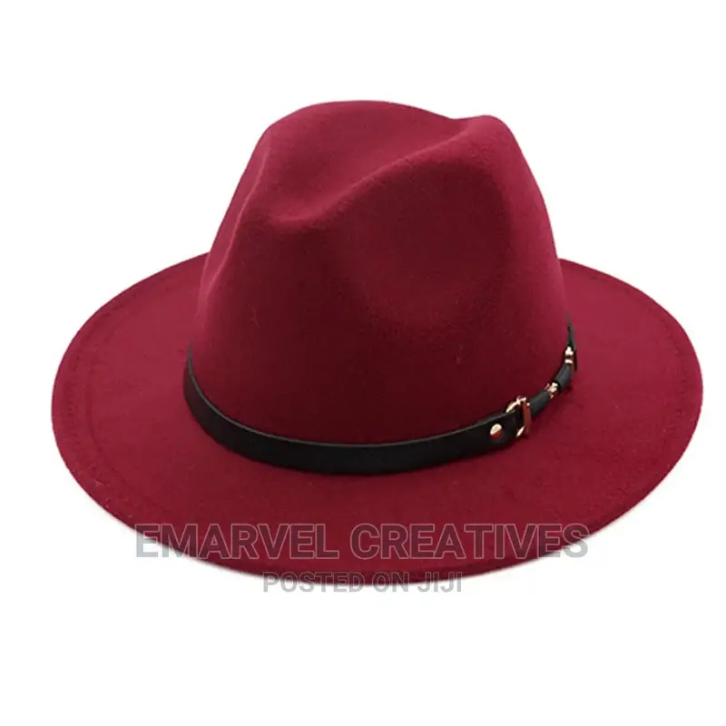 Winter Fashion Wool Fedora Hat For Women Chapeau Black Hats