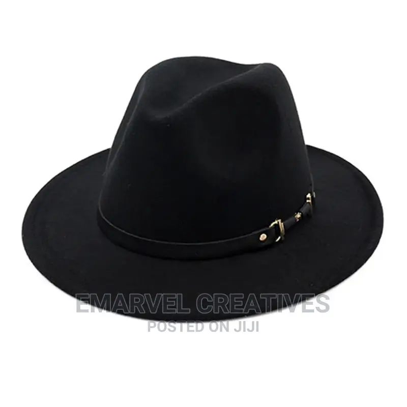 Winter Fashion Wool Fedora Hat For Women Chapeau Black Hats