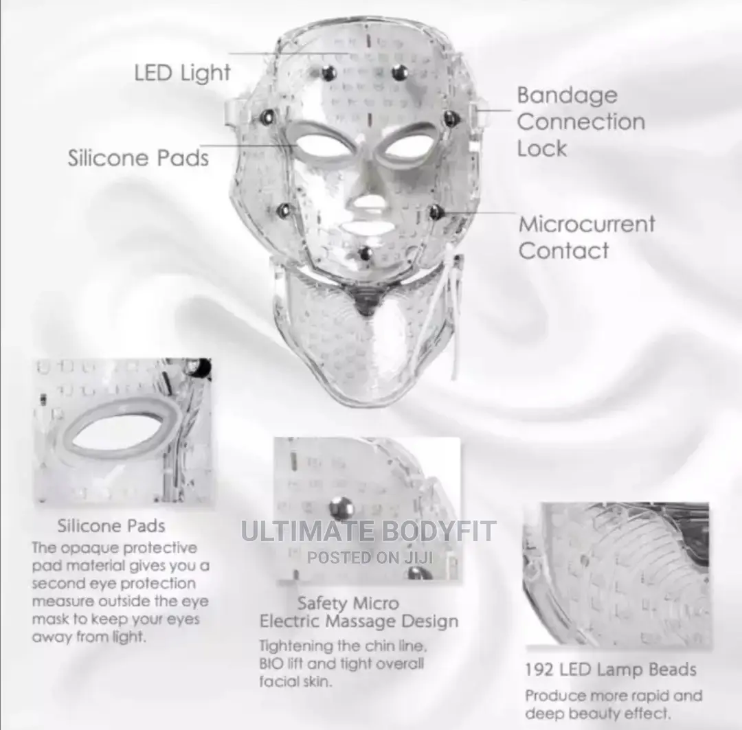 Brand New 7 Colors Facial Led PDT Photon Therapy Mask