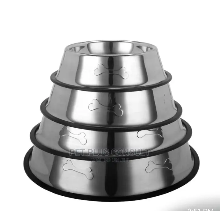 Stainless Feeder Bowls Xs, S M, L, XL