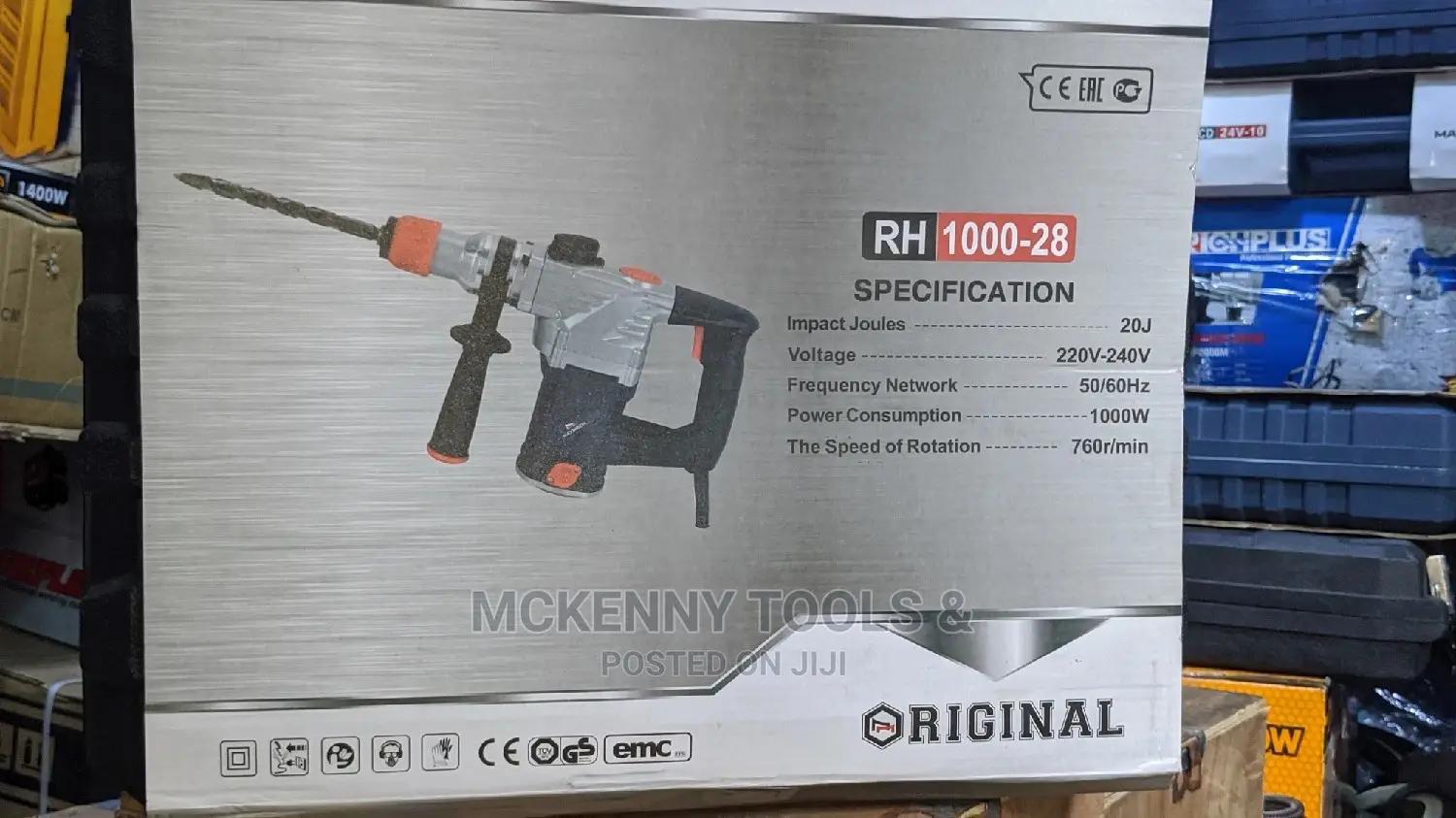 Rotary Hammer 20j Maxmech 1000w