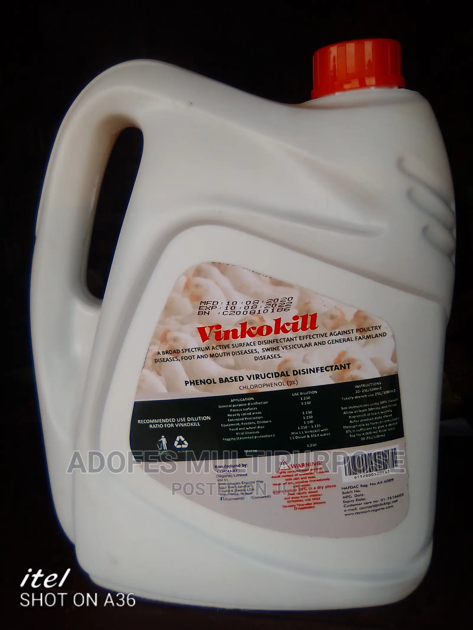 Vinkokill Disinfectant for Farm 4 Liters