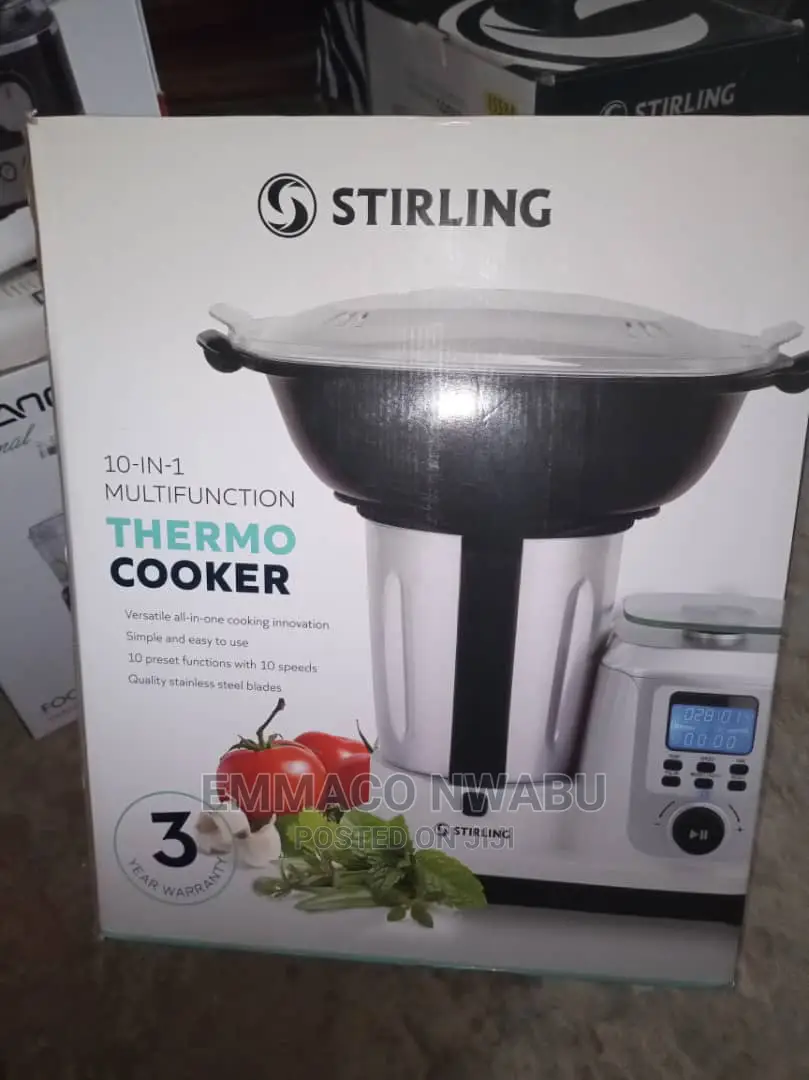 Stirling 10 in 1 Multifunction Thermo Cooker and Yam Pounder