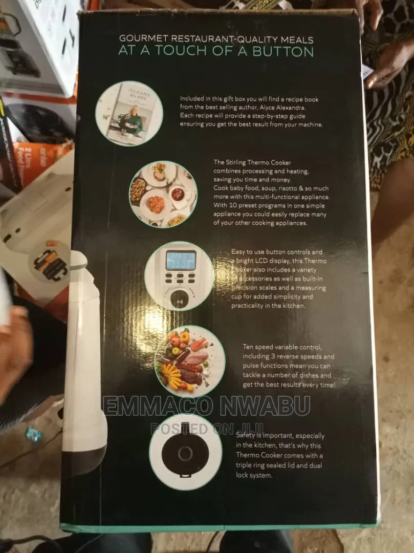 Stirling 10 in 1 Multifunction Thermo Cooker and Yam Pounder