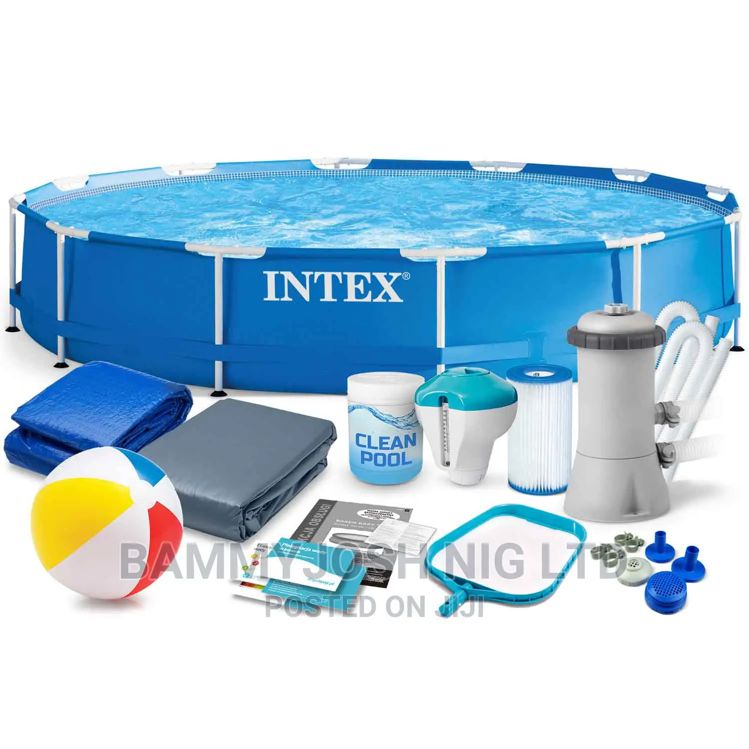 Intex Metal Frame Round Pool With Filter 10ft X 30inch