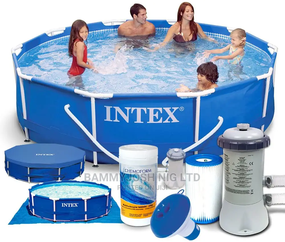 Intex Metal Frame Round Pool With Filter 10ft X 30inch