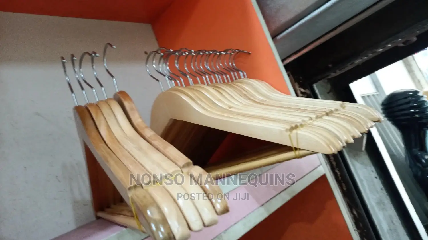 Clothes Wooden Hangers Display