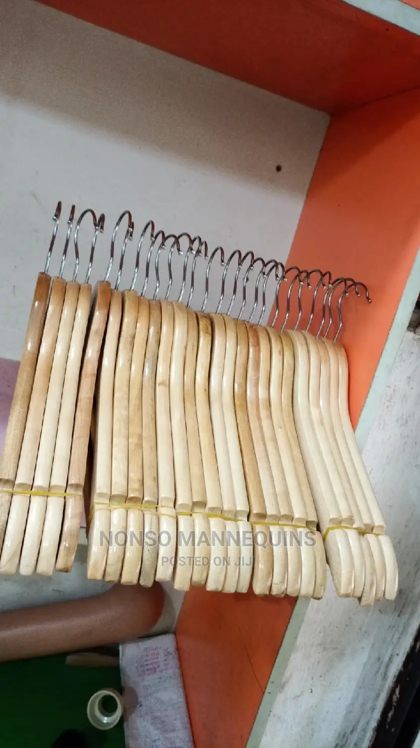 Clothes Wooden Hangers Display