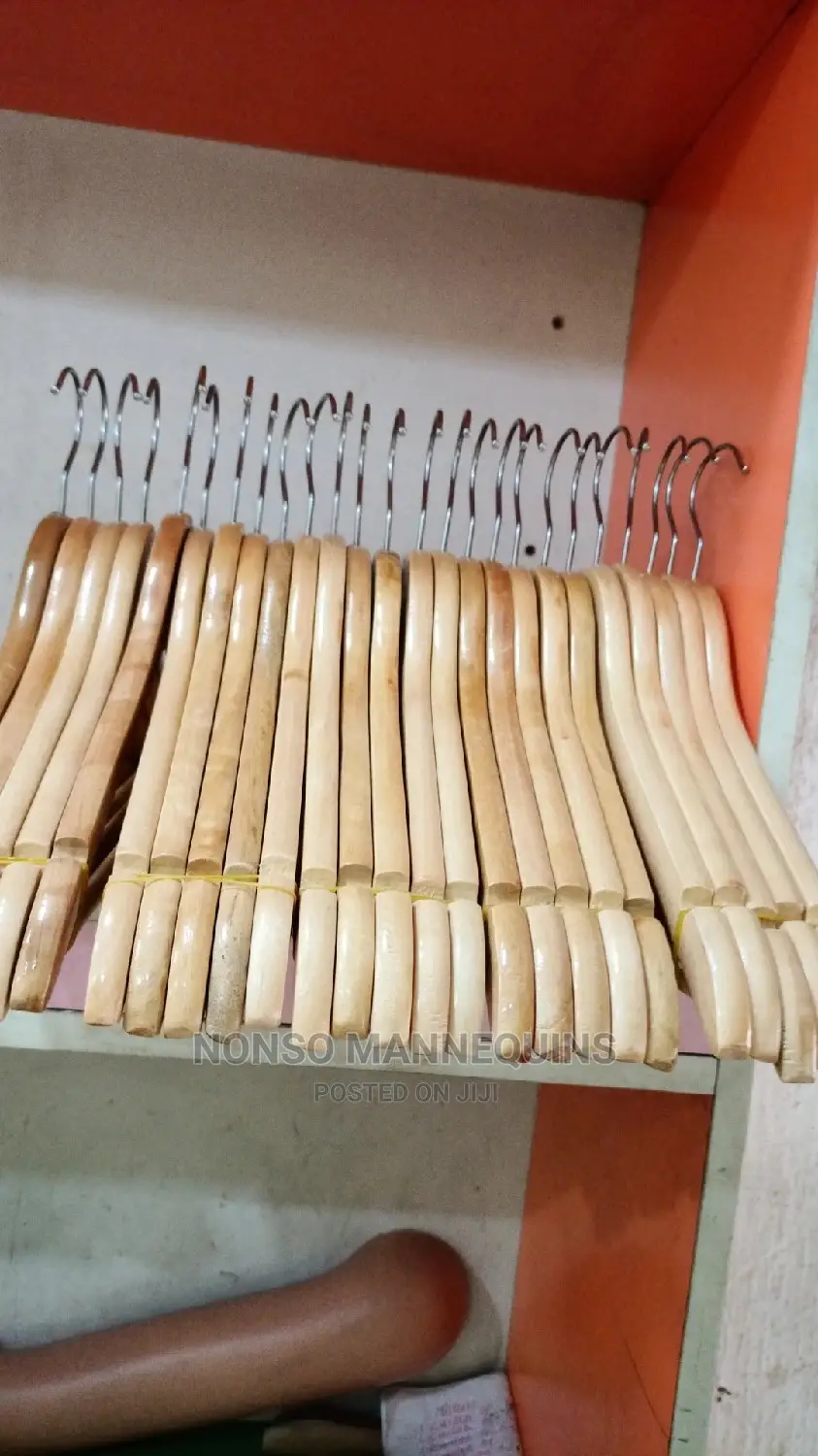 Clothes Wooden Hangers Display