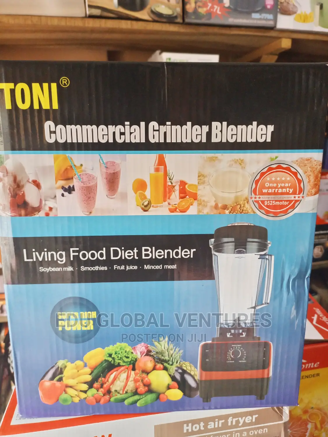Toni Commercial Grinder Blender, 4500watts, 2litres Jar.