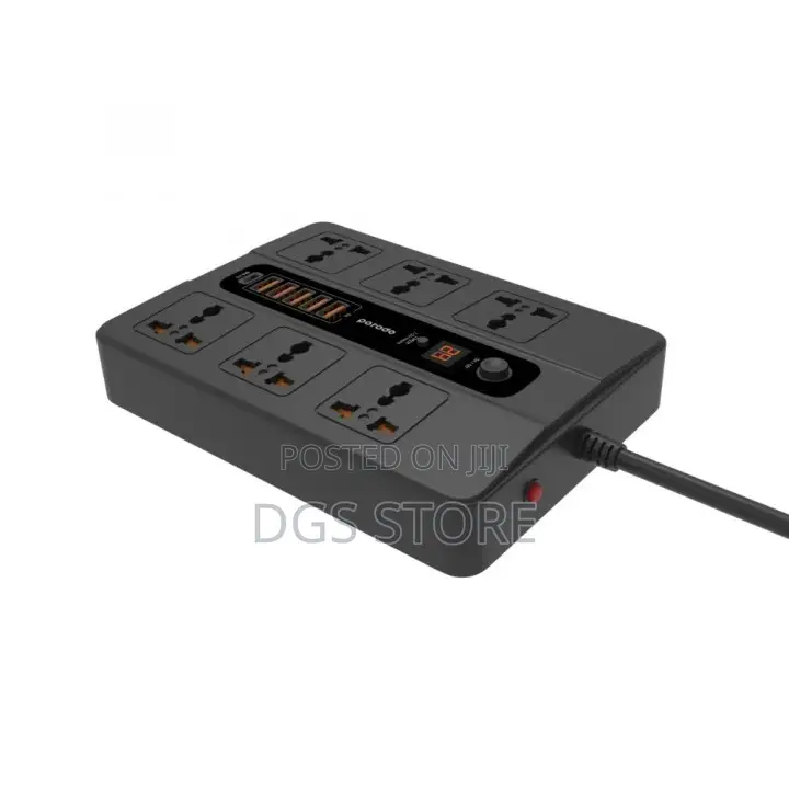 Porodo 5 USB 6 AC Output 1 Usb-C PD Multiport Charging