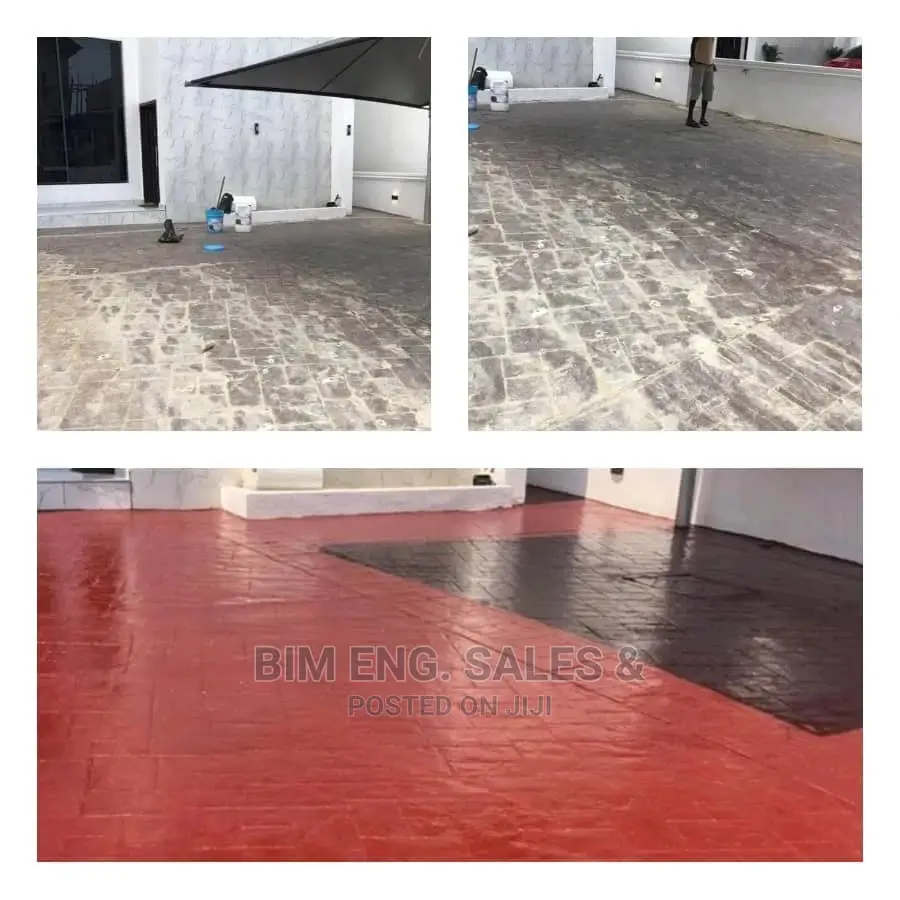Before and After of Polishing Concrete Painting Sealant