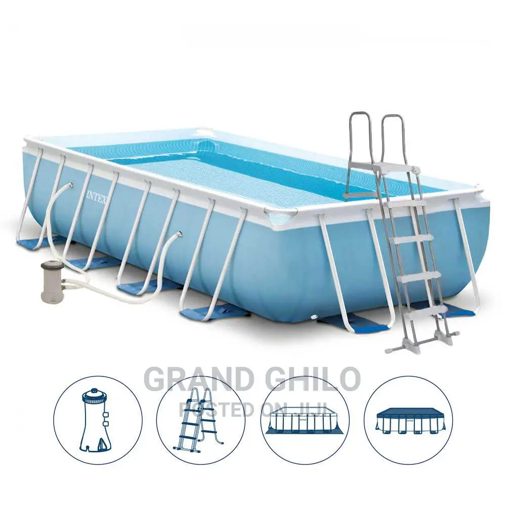 Intex Prism Frame Above Ground Pool Rectangular 16*8ft