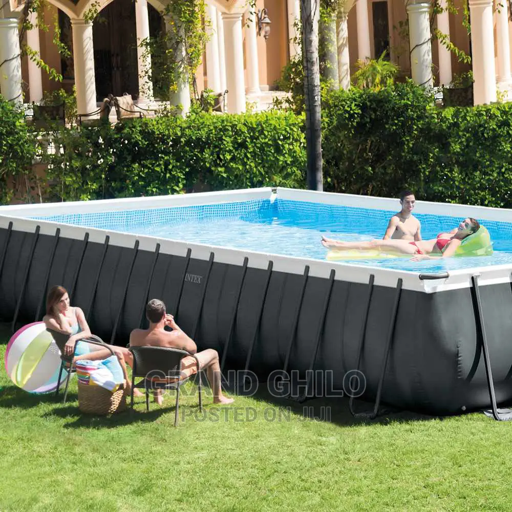 Intex Ultra Frame Above Ground Pool With Volley Net 32*16ft