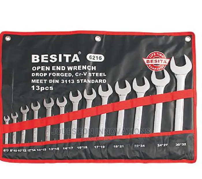Besita 6216 13 Pcs Metric Open End Wrench Set