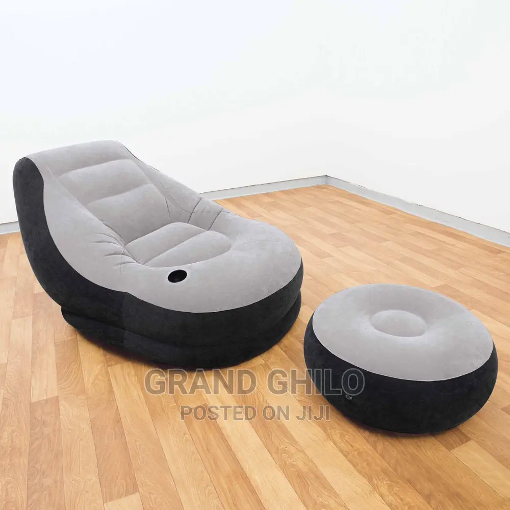 Intex Ultra Lounge Inflatable Chair With Footrest