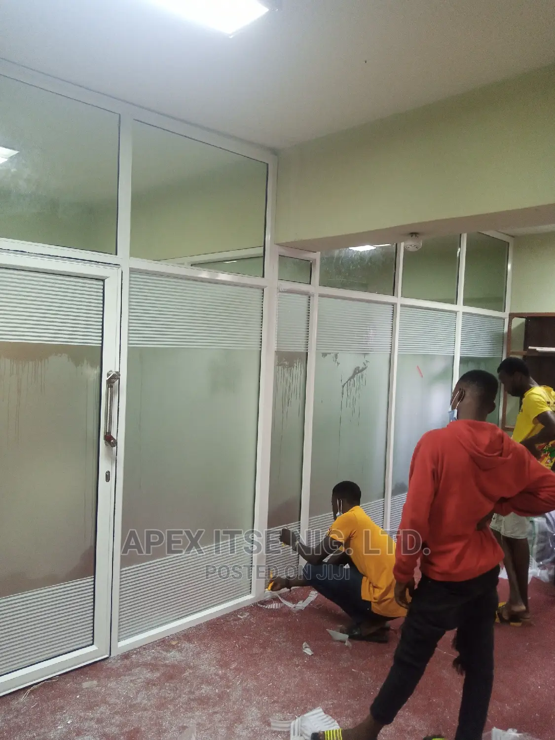 Frosted Glass Partition
