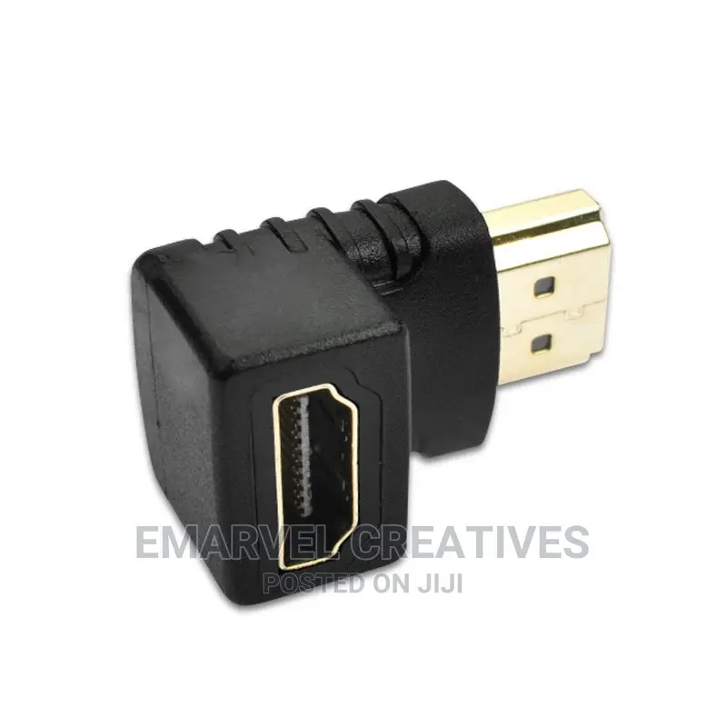 Hdmi-Compatible 90 Degree Right-Angle Adapter HDMI